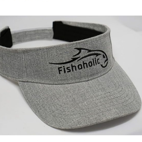 Baseball Fishing Hat Embroidered Logos Mesh Trucker Fishing Outdoor Gray - Picture 2 of 6